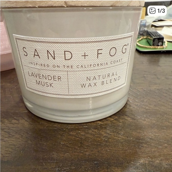 Sand + Fog Pink Scented Candle **you pick your scent ** - Picture 3 of 3